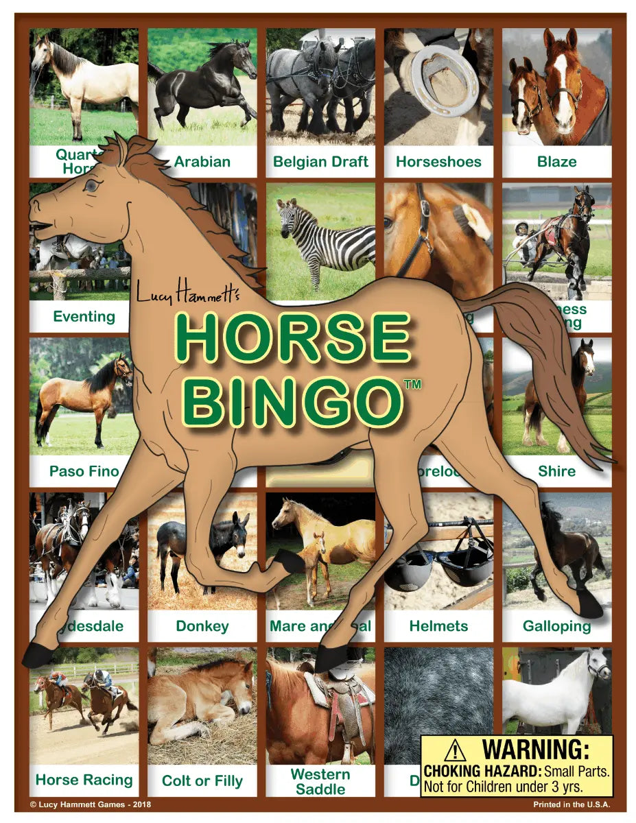 Horse Bingo - Bridle Up Hope Shop