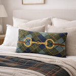 Horse Bit Plaid Wool Pillow - Bridle Up Hope Shop