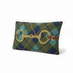 Horse Bit Plaid Wool Pillow - Bridle Up Hope Shop