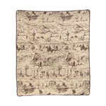 Horse & Cowboy Throw - Bridle Up Hope Shop