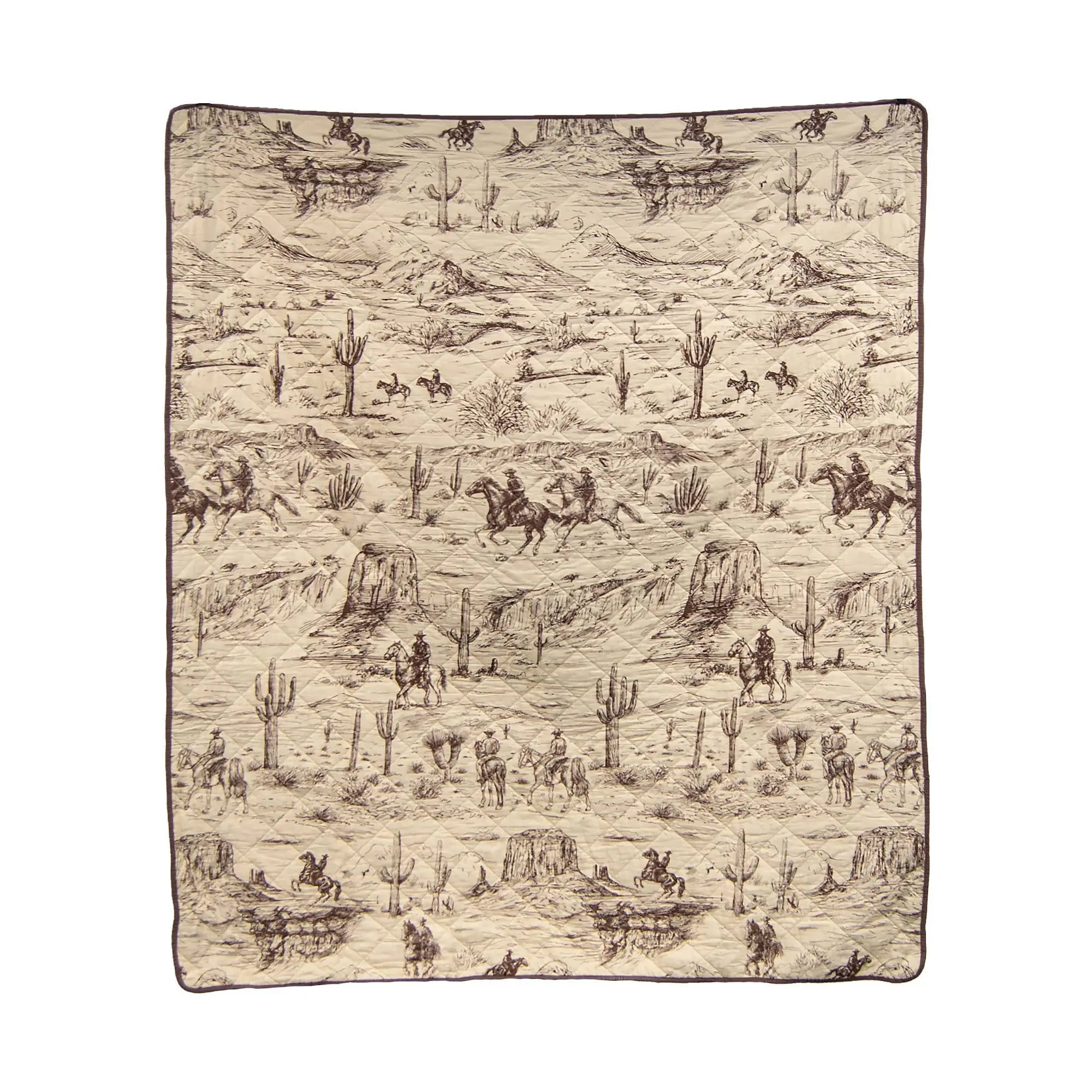 Horse & Cowboy Throw - Bridle Up Hope Shop