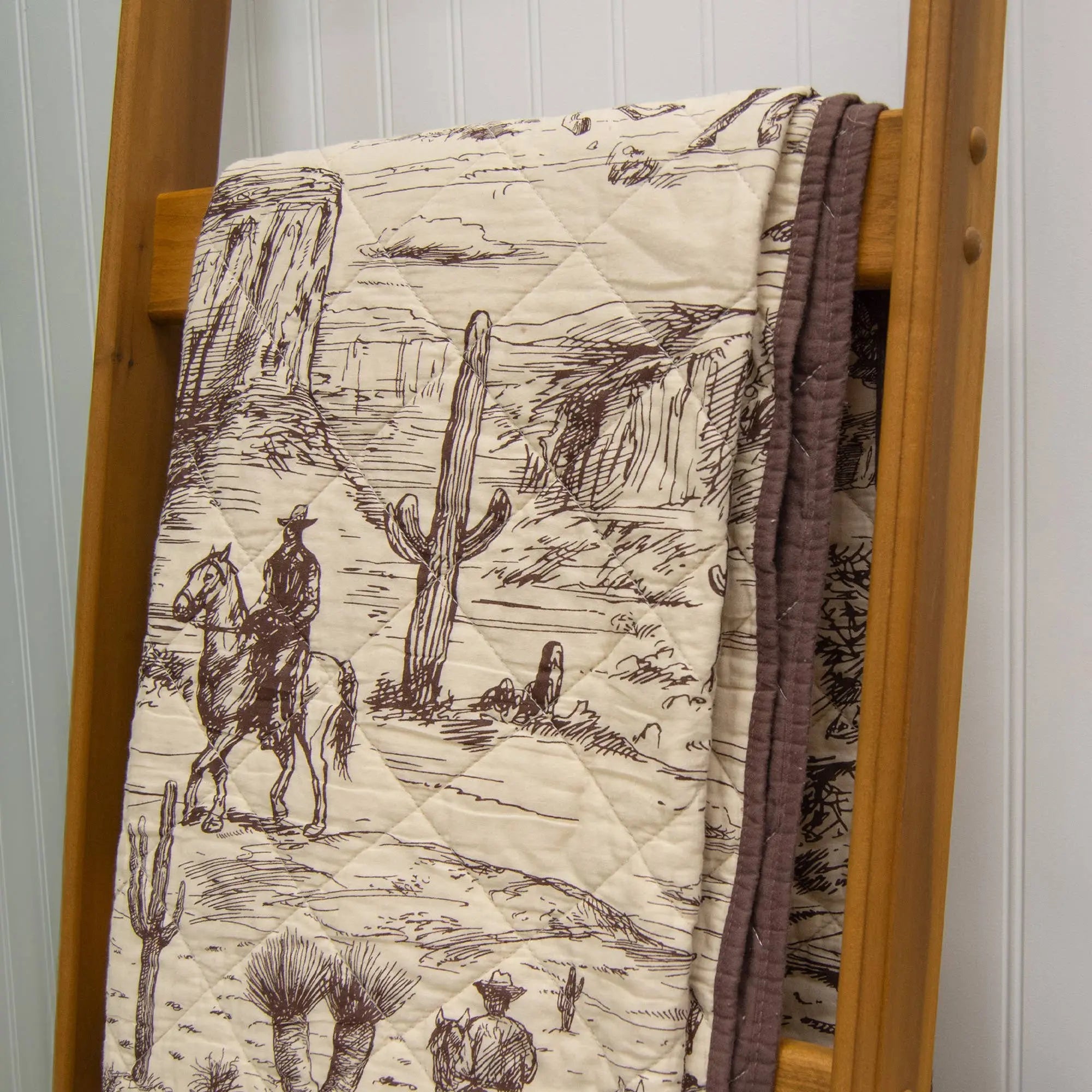 Horse & Cowboy Throw - Bridle Up Hope Shop