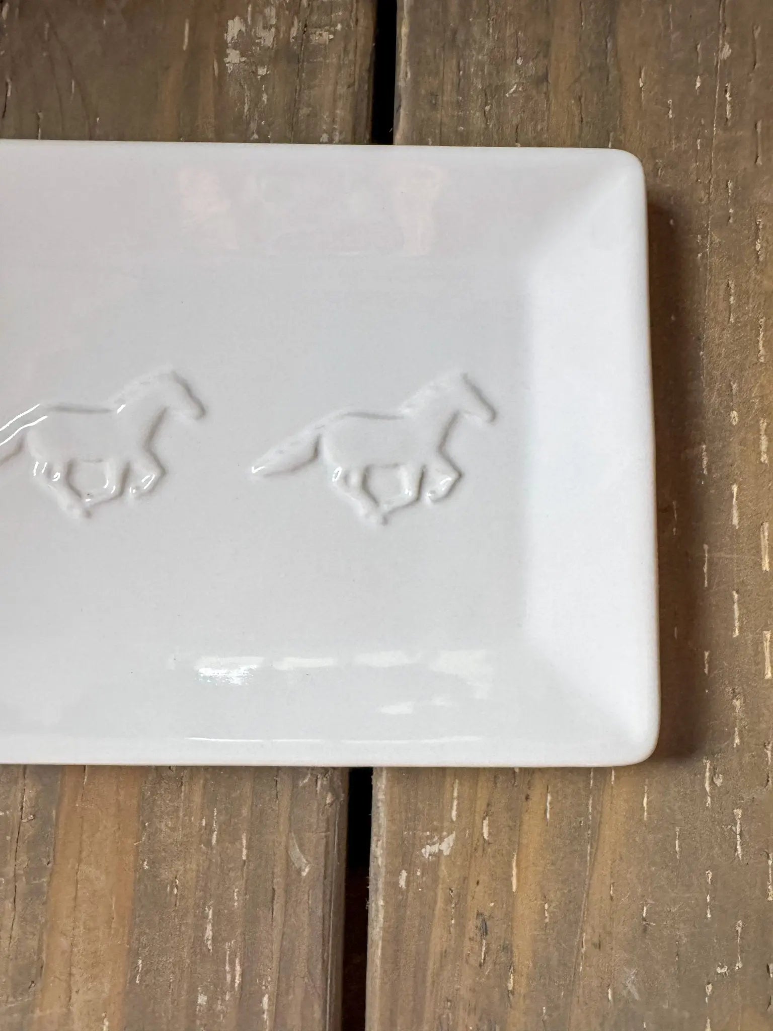 Horse Embossed Platter - Bridle Up Hope Shop