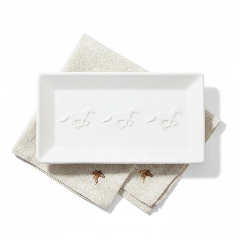 Horse Embossed Platter - Bridle Up Hope Shop