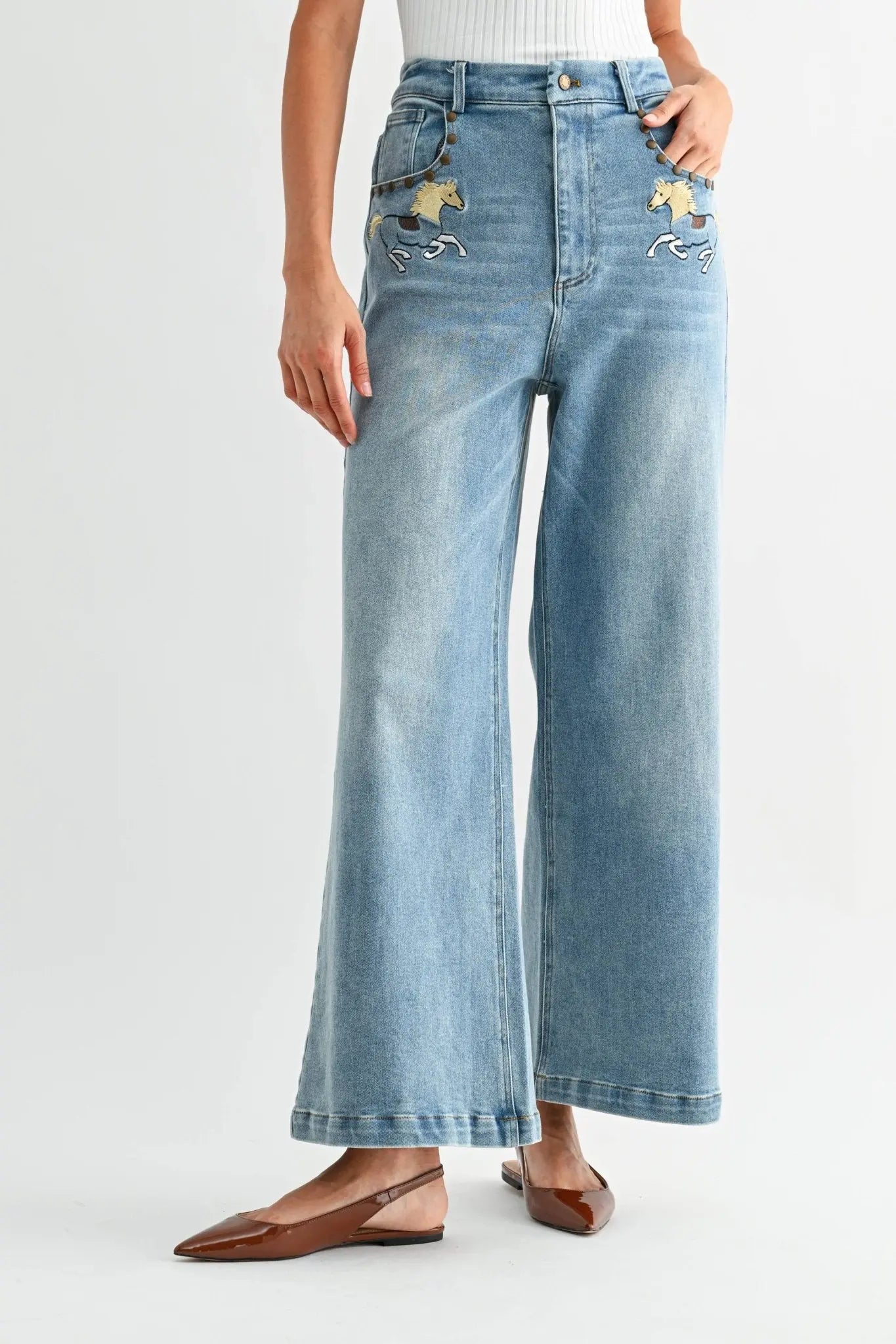 Horse High - Waisted Jeans - Bridle Up Hope Shop