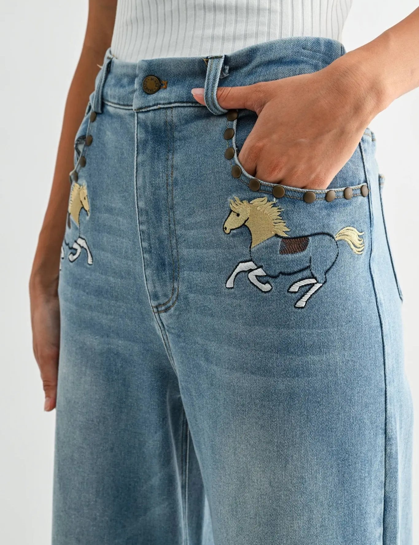Horse High - Waisted Jeans - Bridle Up Hope Shop