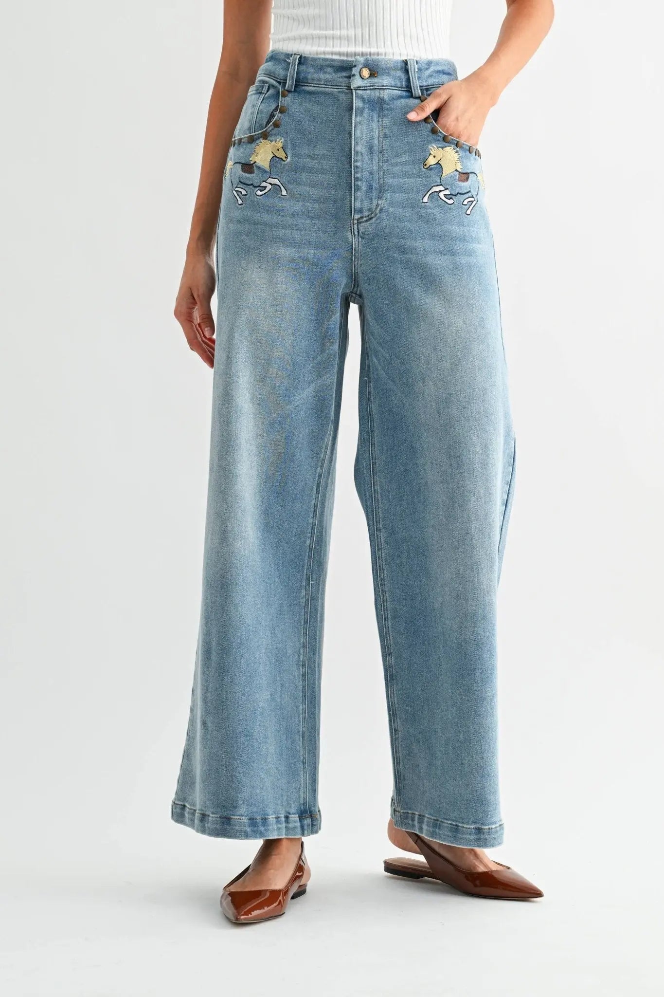 Horse High - Waisted Jeans - Bridle Up Hope Shop