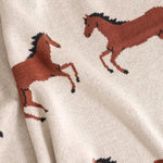 Horse Organic Knit Baby Blanket - Bridle Up Hope Shop