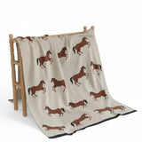 Horse Organic Knit Baby Blanket - Bridle Up Hope Shop