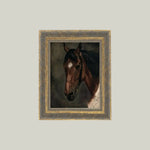 Horse Portrait Framed Antique Art - Bridle Up Hope Shop