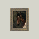 Horse Portrait Framed Antique Art - Bridle Up Hope Shop