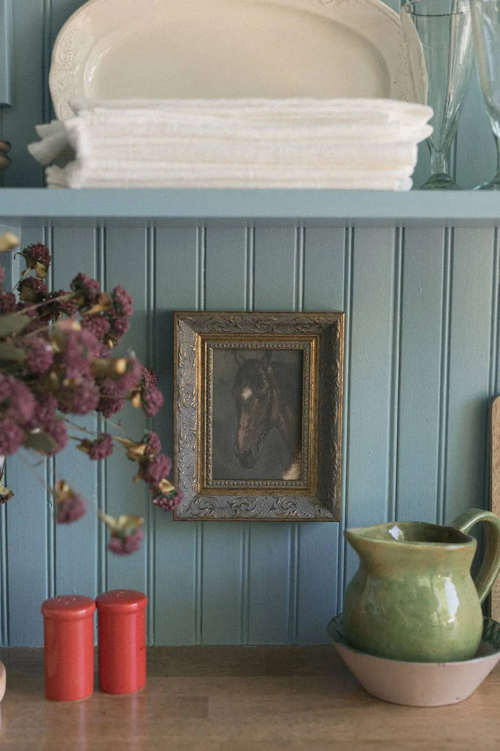 Horse Portrait Framed Antique Art - Bridle Up Hope Shop