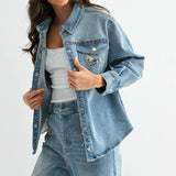 Horse Studded Denim Jacket - Bridle Up Hope Shop