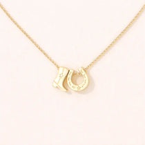 Horseshoe & Boot Necklace - Bridle Up Hope Shop
