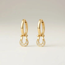 Horseshoe Huggie Earrings - Bridle Up Hope Shop
