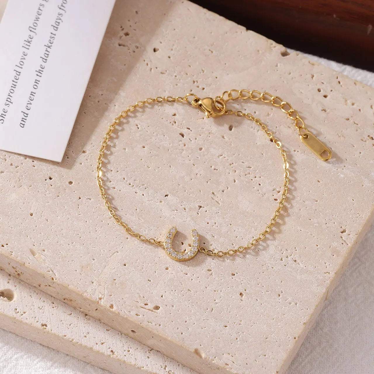 Horseshoe Sparkle Charm Bracelet - Bridle Up Hope Shop