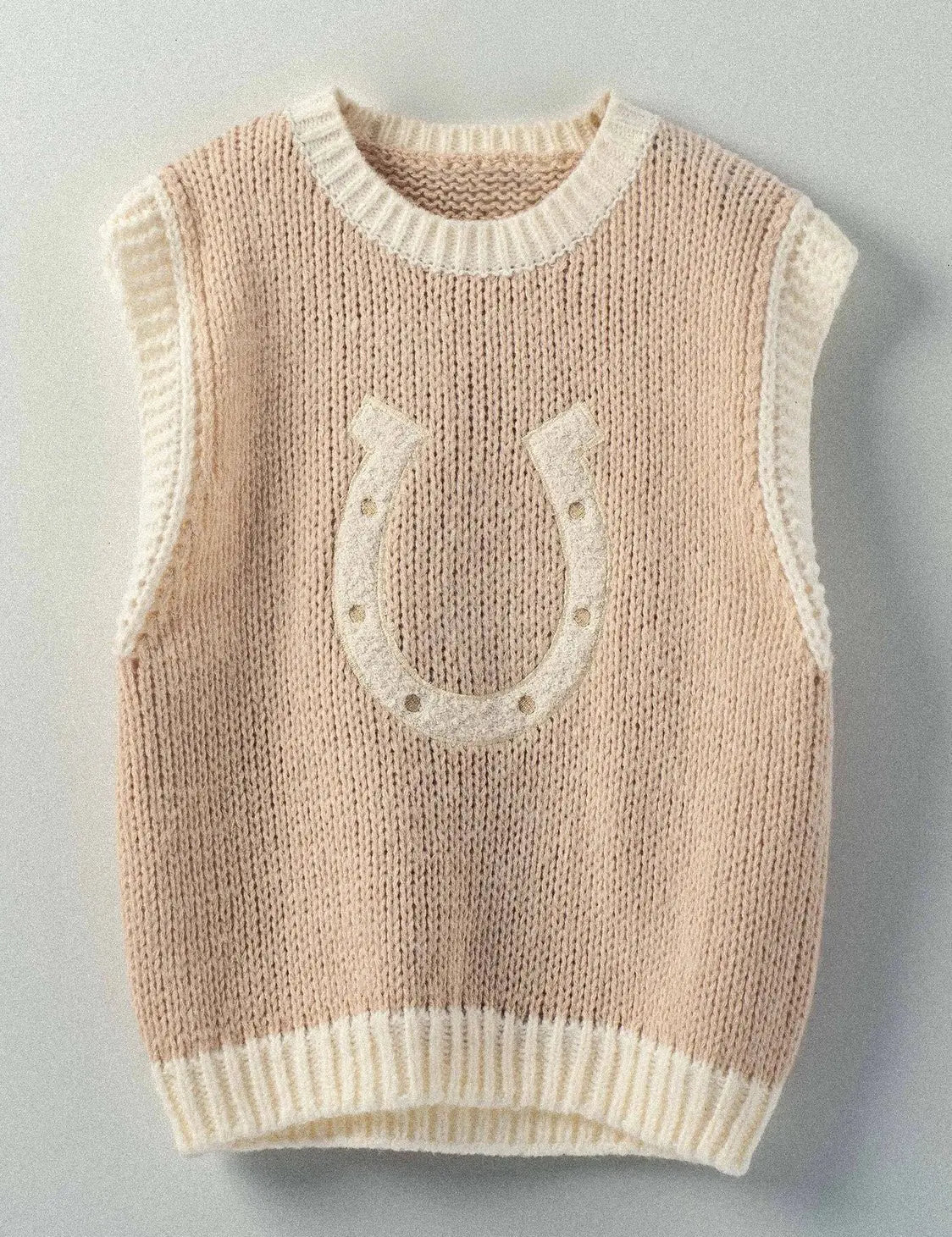 Horseshoe Sweater Vest - Bridle Up Hope Shop