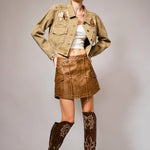 Horseshoes & Horses Embroidered Denim Jacket - Bridle Up Hope Shop