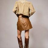 Horseshoes & Horses Embroidered Denim Jacket - Bridle Up Hope Shop