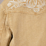 Horseshoes & Horses Embroidered Denim Jacket - Bridle Up Hope Shop