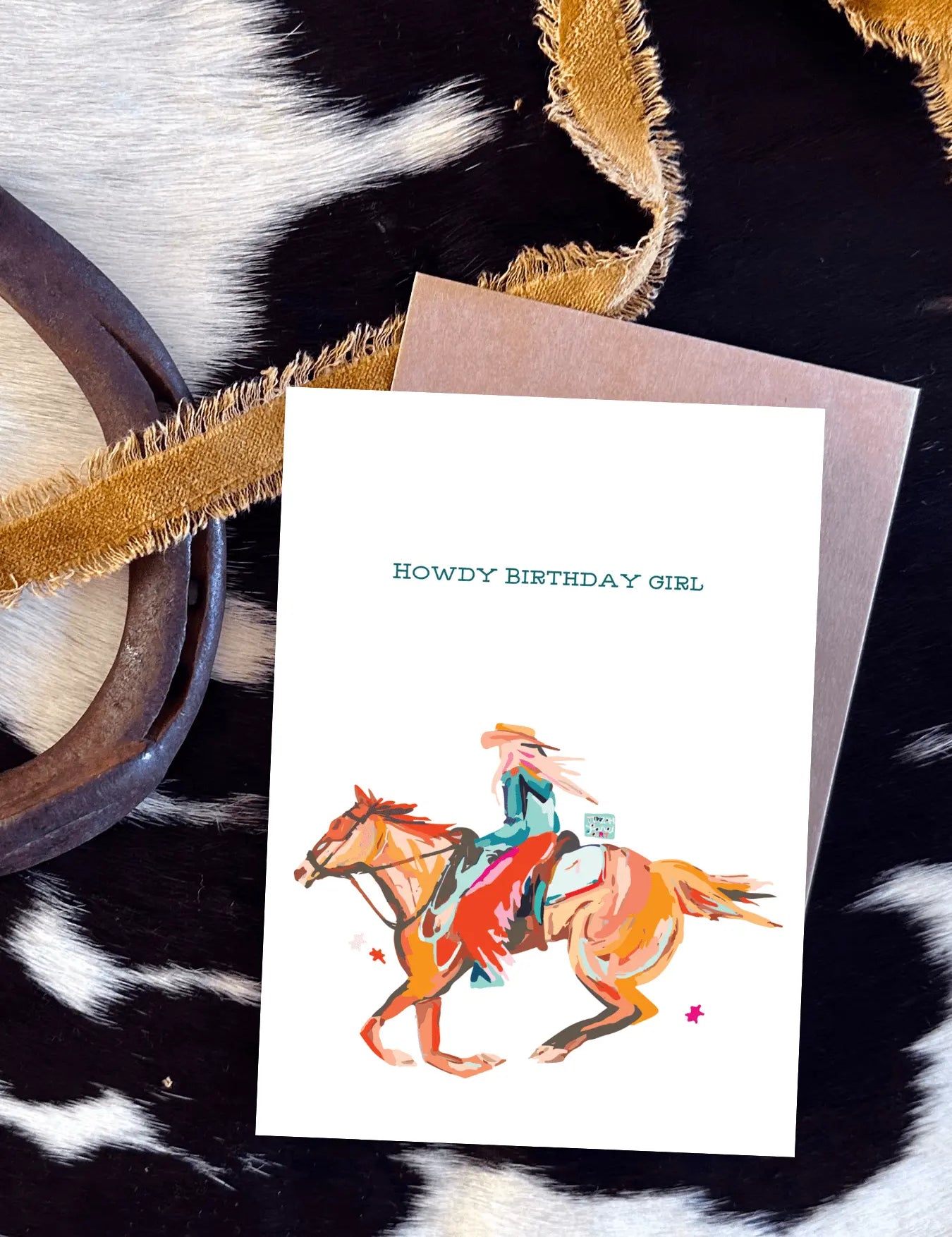Howdy Birthday Girl Card - Bridle Up Hope Shop