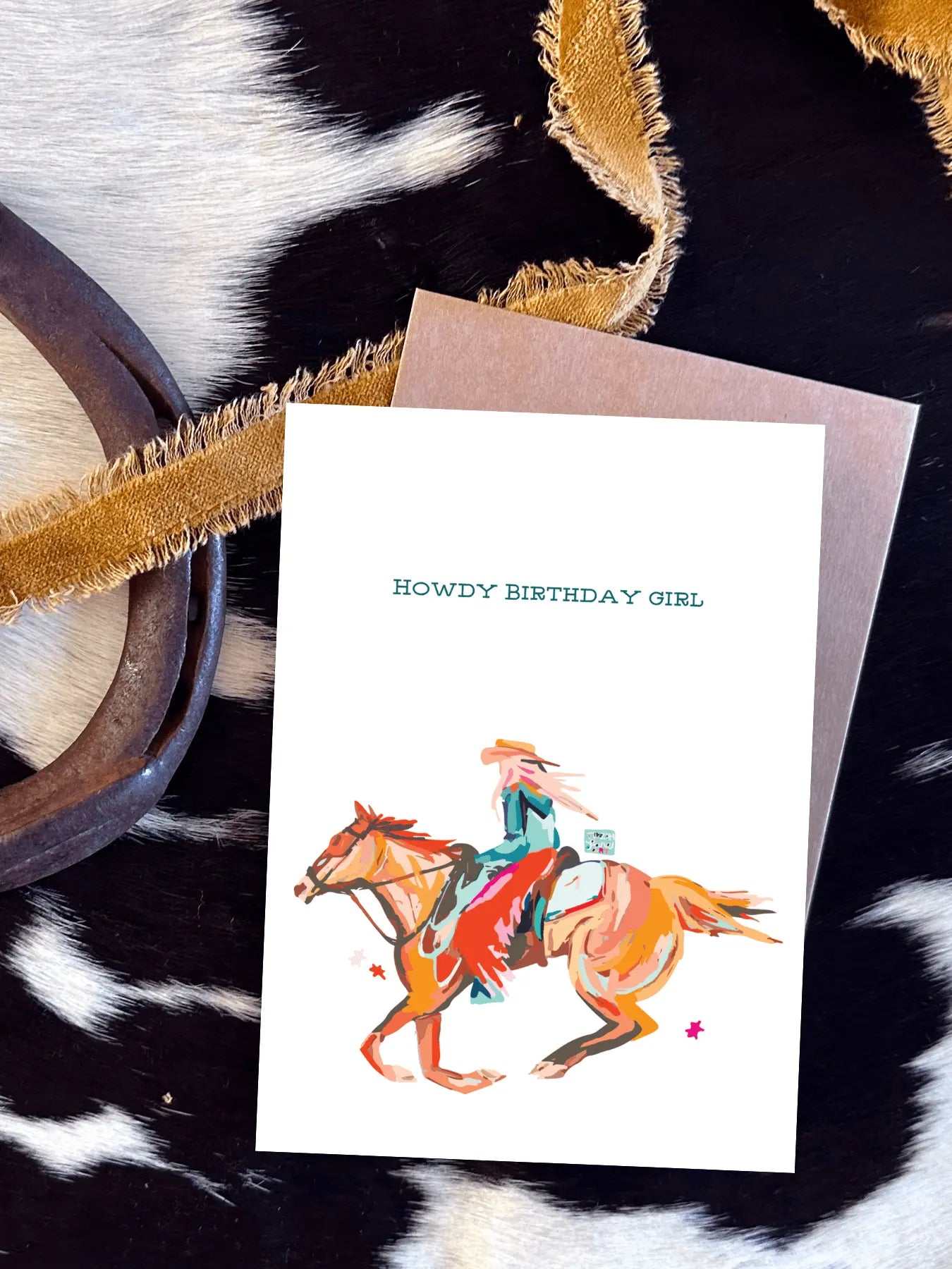 Howdy Birthday Girl Card - Bridle Up Hope Shop