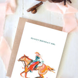 Howdy Birthday Girl Card - Bridle Up Hope Shop