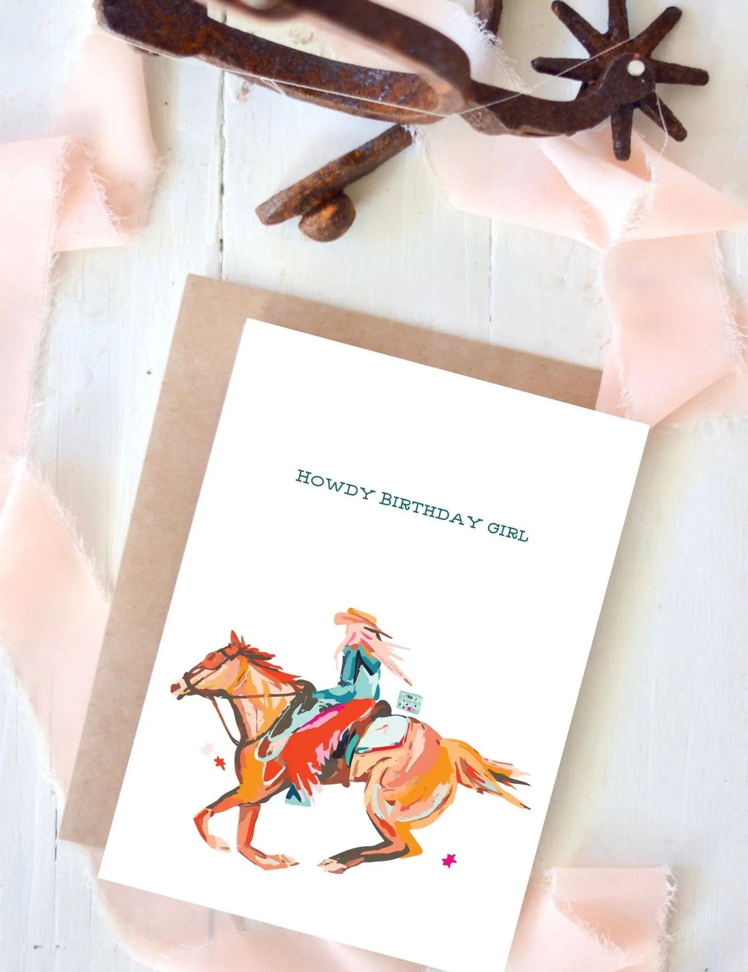 Howdy Birthday Girl Card - Bridle Up Hope Shop