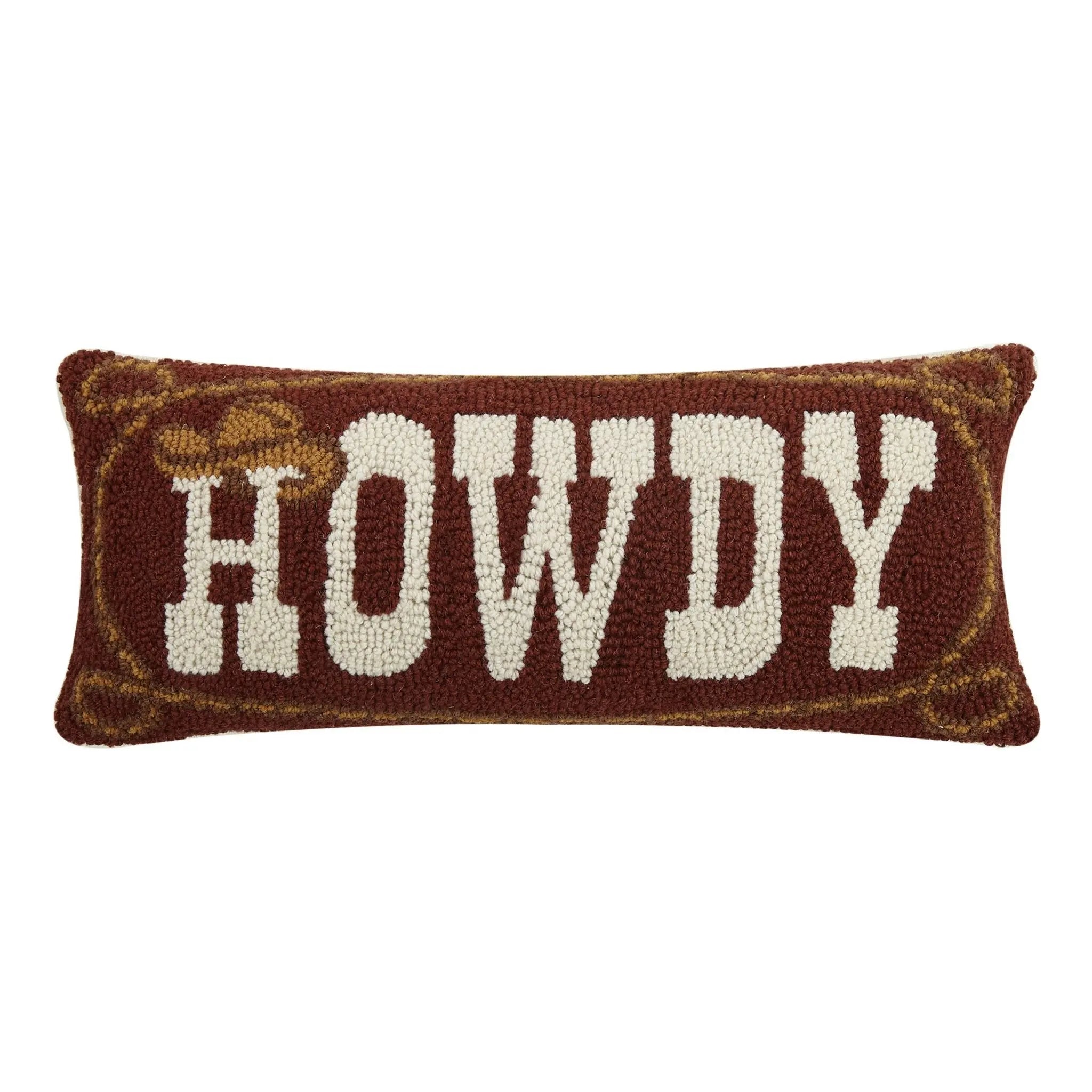 Howdy Cowboy Hook Pillow - Bridle Up Hope Shop