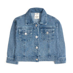 Howdy Denim Jacket with Gingham Bow - Bridle Up Hope Shop