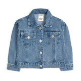 Howdy Denim Jacket with Gingham Bow - Bridle Up Hope Shop