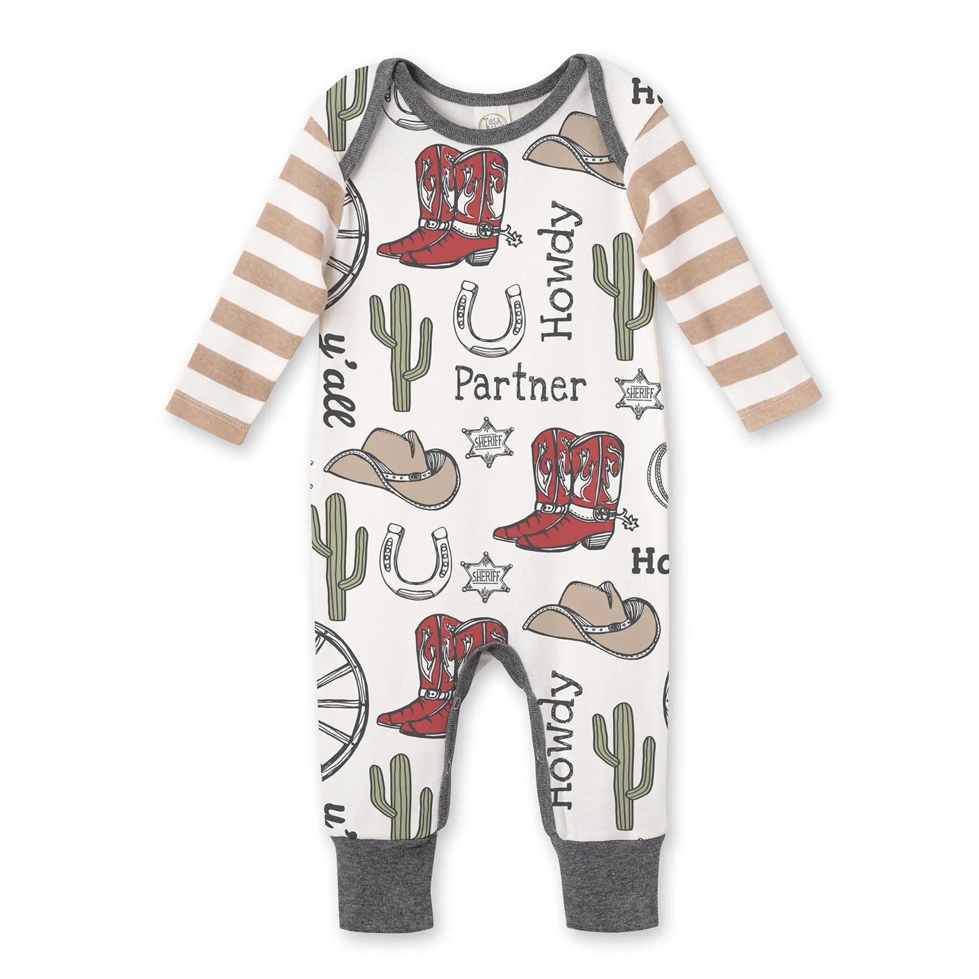 Howdy Partner Baby Boy Romper - Bridle Up Hope Shop