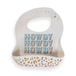 Howdy Partner Blue Silicone Bib - Bridle Up Hope Shop