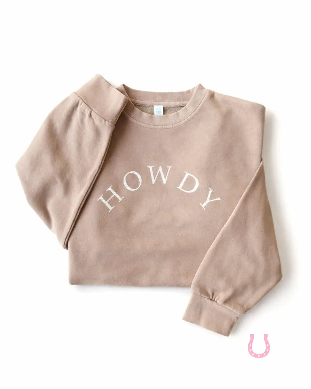 Howdy Pigment - Dyed Sweatshirt (Vintage Beige) - Bridle Up Hope Shop