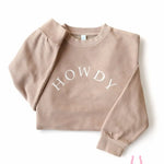 Howdy Pigment - Dyed Sweatshirt (Vintage Beige) - Bridle Up Hope Shop