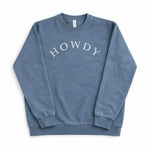 Howdy Pigment - Dyed Sweatshirt (Vintage Blue) - Bridle Up Hope Shop
