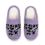 Howdy Purple Slippers - Bridle Up Hope Shop