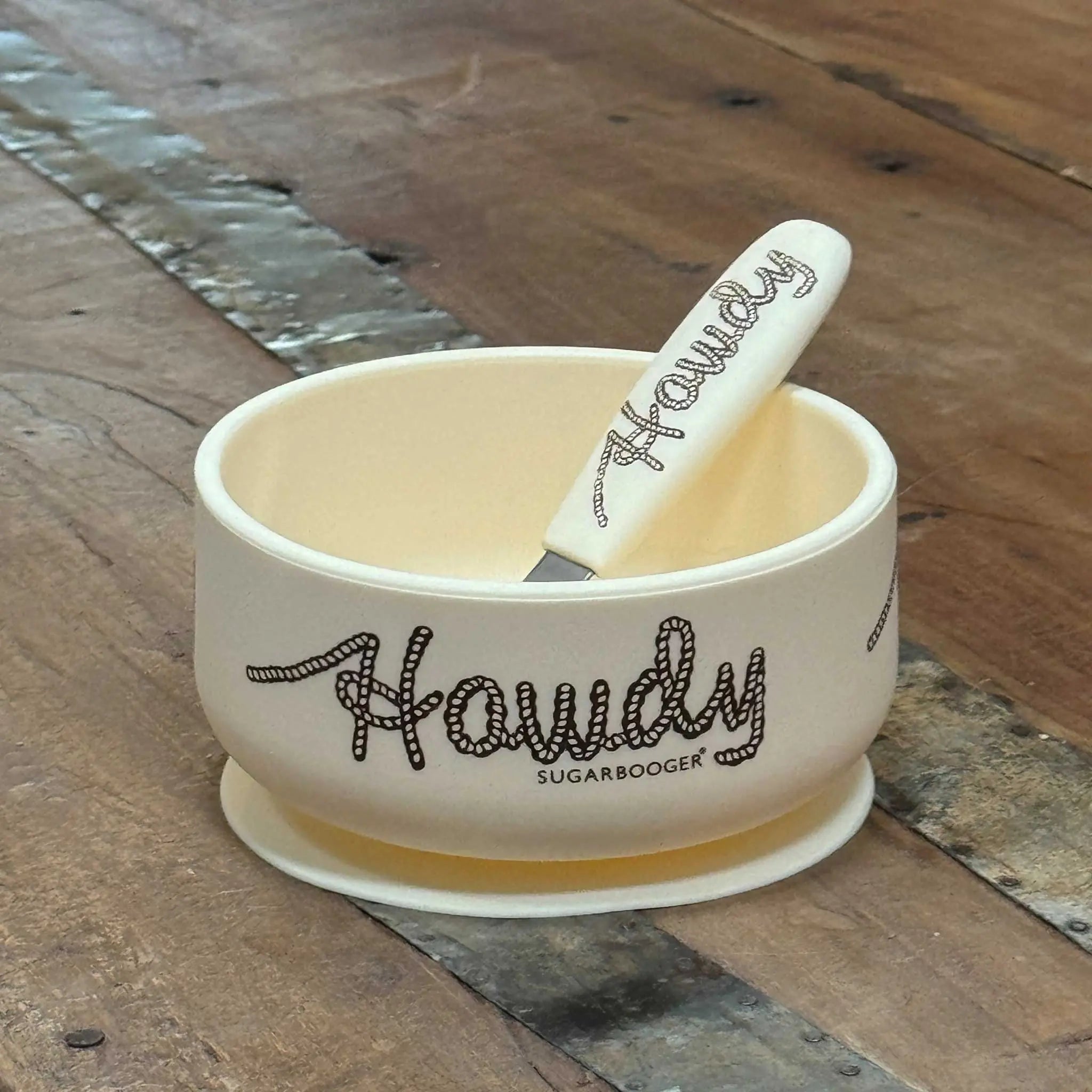 Howdy Suction Bowl & Spoon - Bridle Up Hope Shop