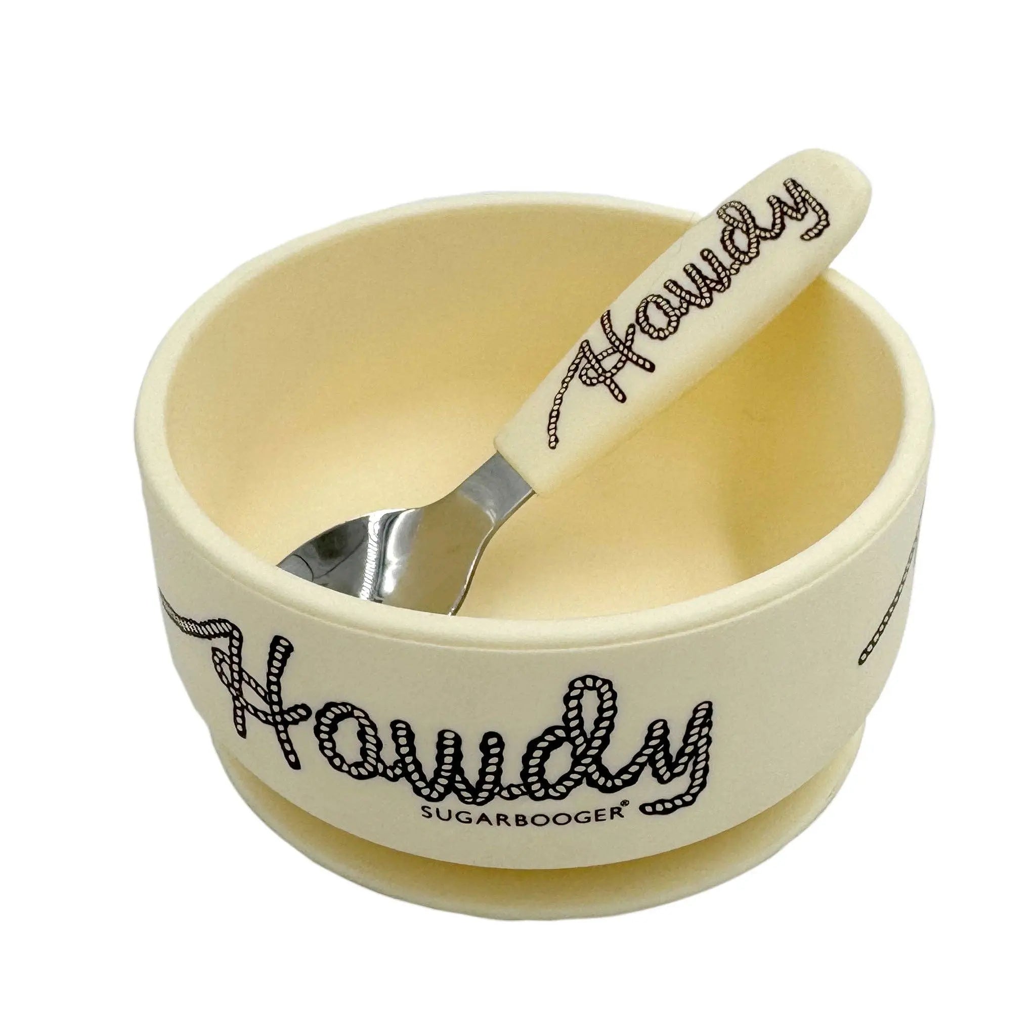 Howdy Suction Bowl & Spoon - Bridle Up Hope Shop