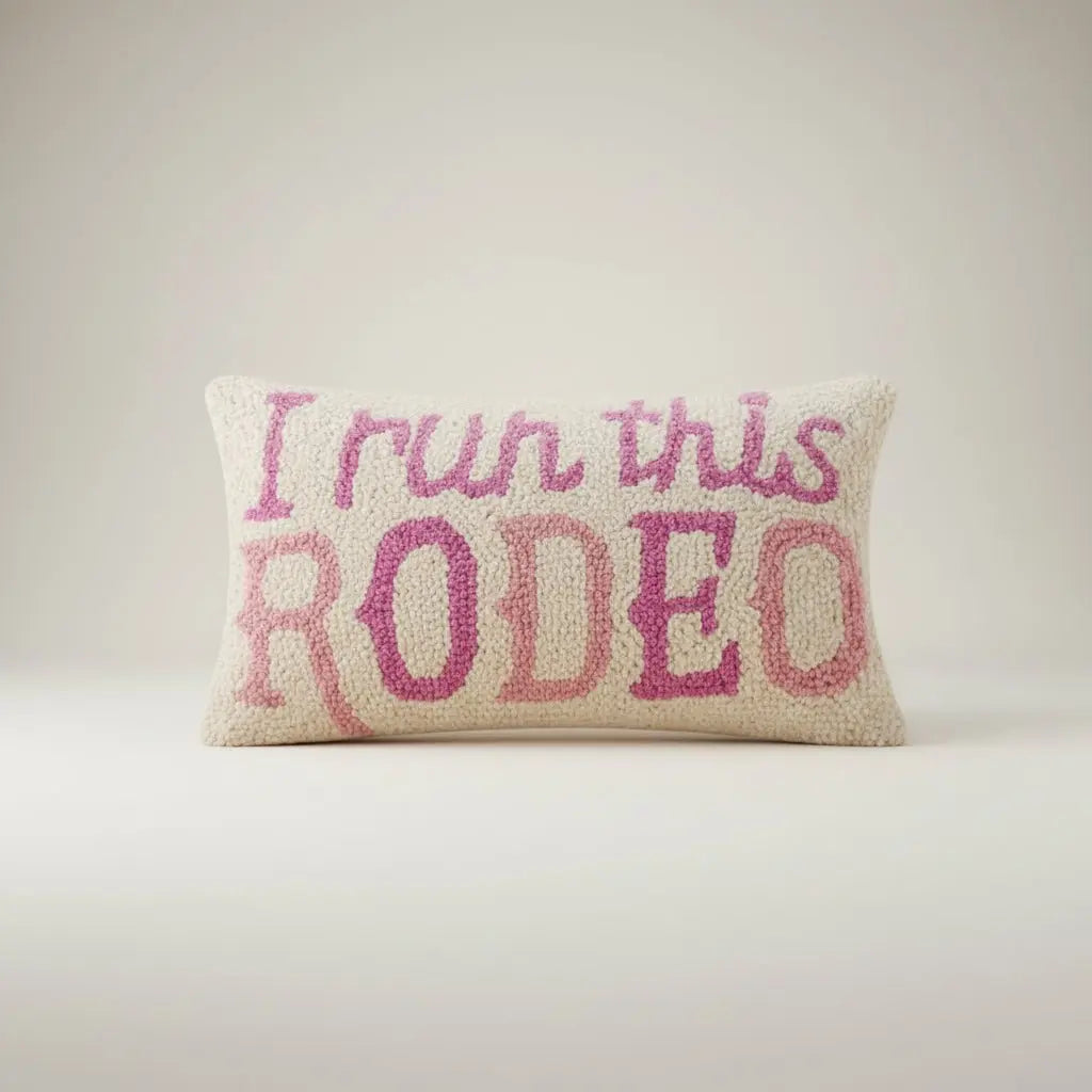 I Run This Rodeo Hook Pillow - Bridle Up Hope Shop