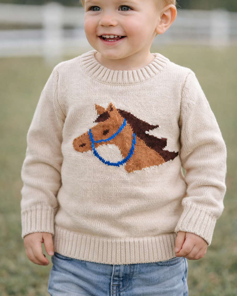 Pony Pal Baby Knit Sweater