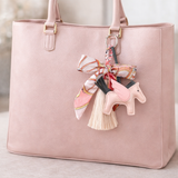 Guardian Angel Horse Bag Charm (Pink Wings)