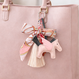 Guardian Angel Horse Bag Charm (Pink Wings)