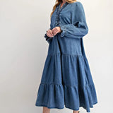 Jenna Denim Smocked Dress - Bridle Up Hope Shop