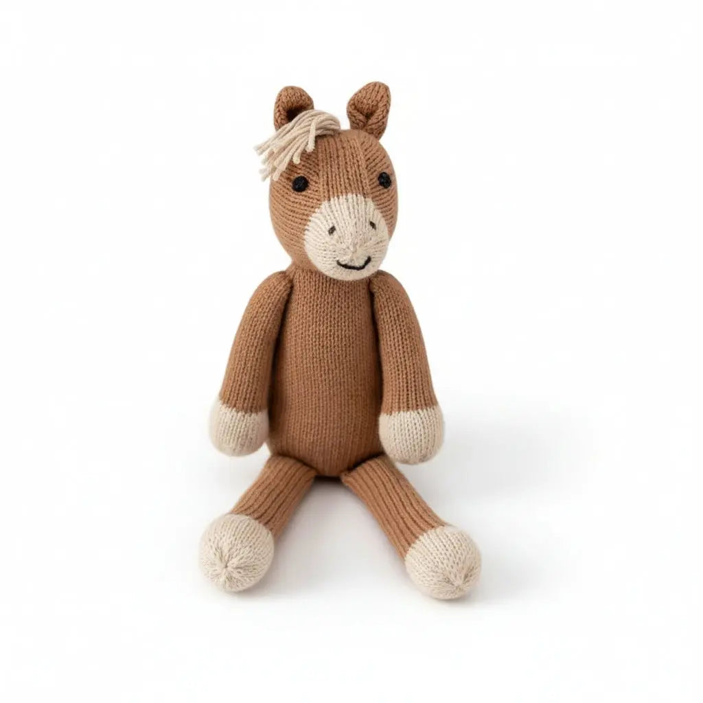 Joey, the Hand - Knit Horse - Bridle Up Hope Shop