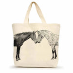 Kissing Horses Tote Bag - Bridle Up Hope Shop
