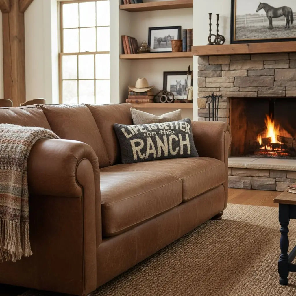 Life is Better On The Ranch Pillow - Bridle Up Hope Shop