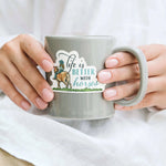 Life is Better With Horses Waterproof Sticker - Bridle Up Hope Shop