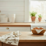 Horse Toile Kitchen Towel