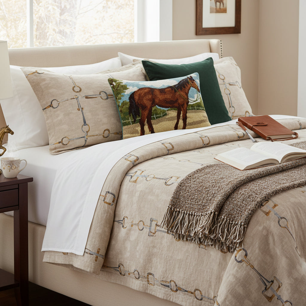 Brown Horse Hook Pillow